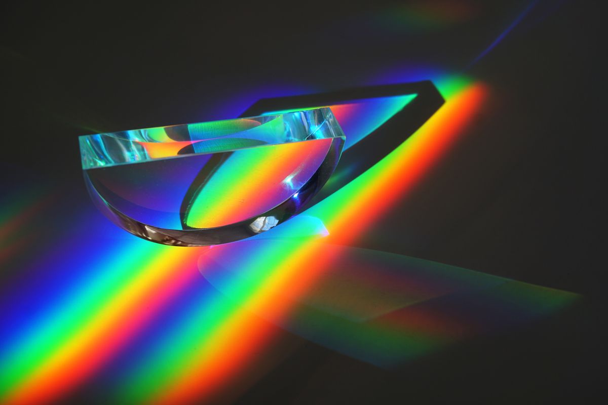 Optical interference pattern from a laboratory experiment showing concentric rings and fringe details
