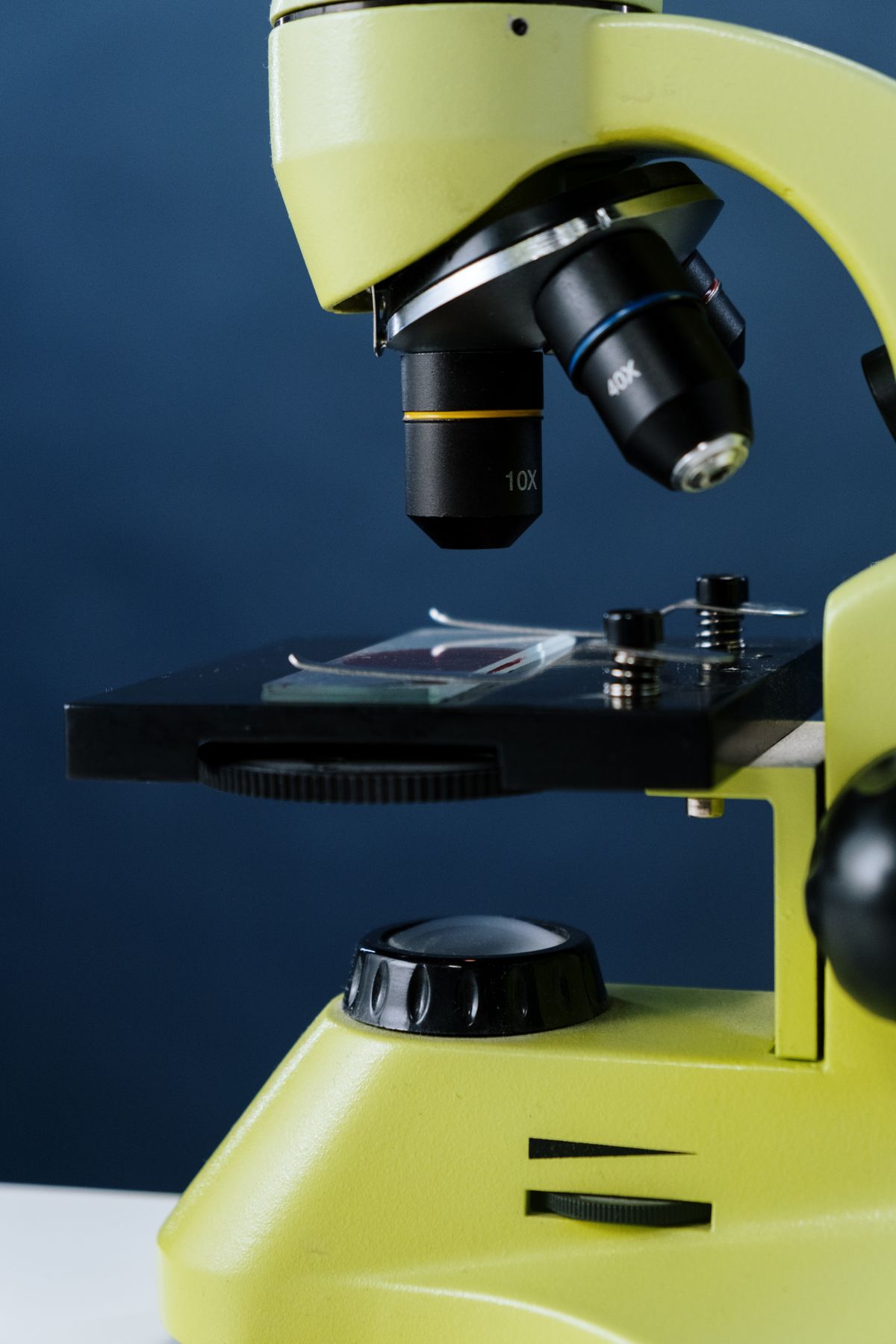 How does a confocal microscope work: a detailed view of the precision optics of a confocal microscope in a laboratory
